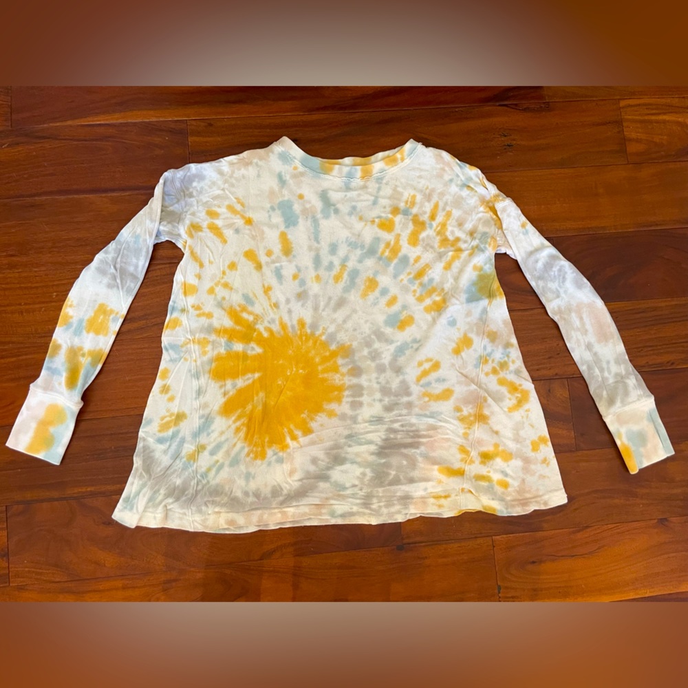 Free People Tie Dye long sleeve shirt